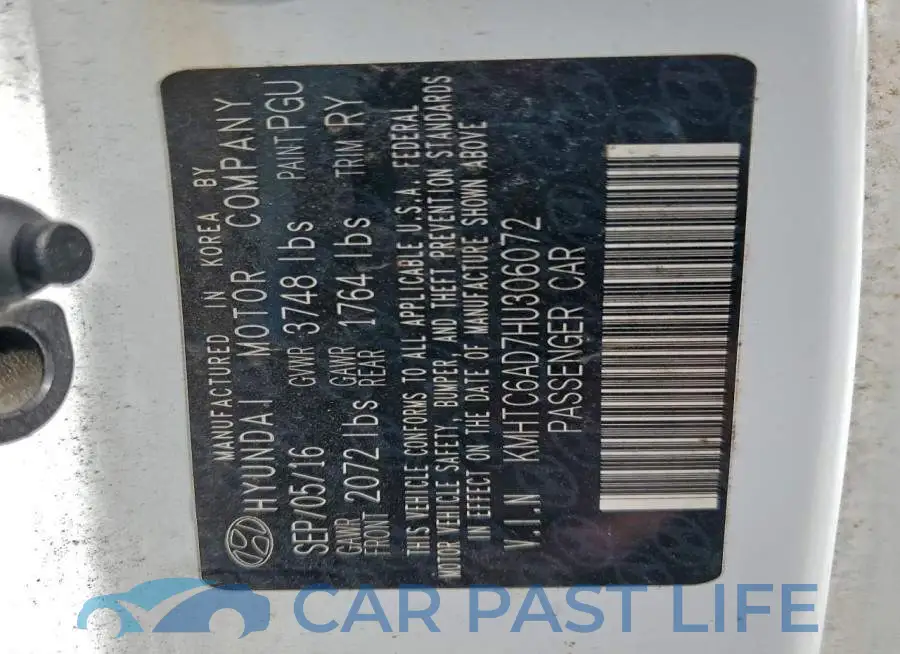 KMHTC6AD7HU306072# 12