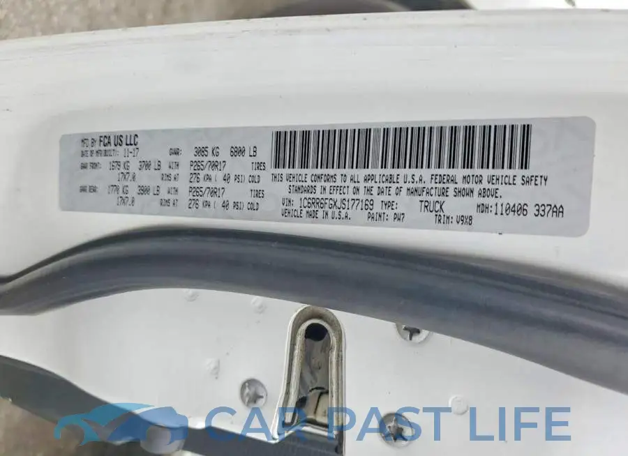 1C6RR6FGXJS177169# 12
