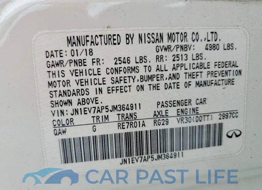 JN1EV7AP5JM364911# 12