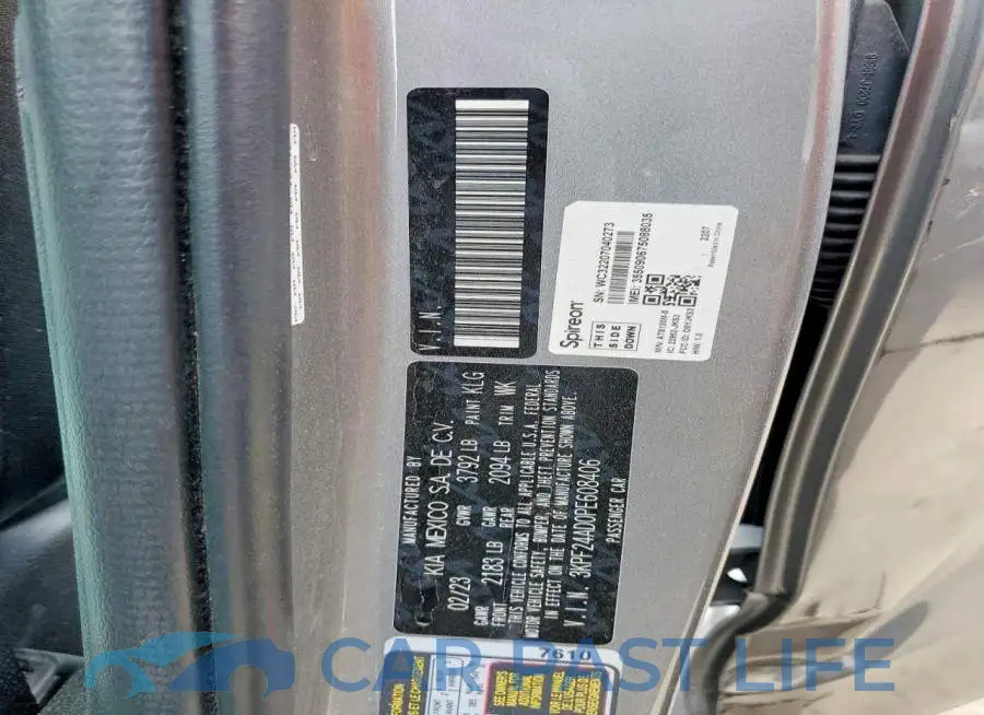 3KPF24AD0PE608406# 12