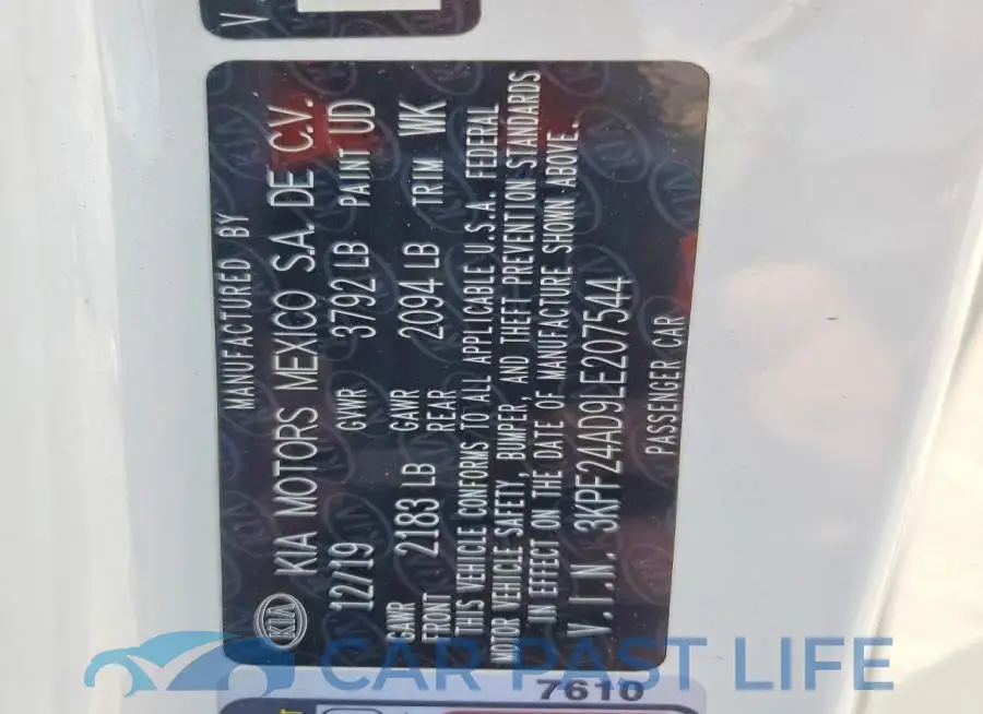 3KPF24AD9LE207544# 12