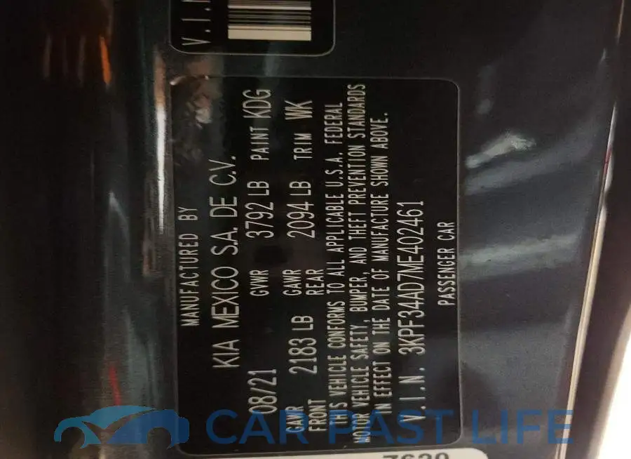 3KPF34AD7ME402461# 13