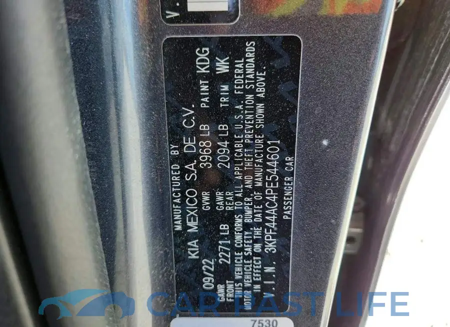 3KPF44AC4PE544601# 13