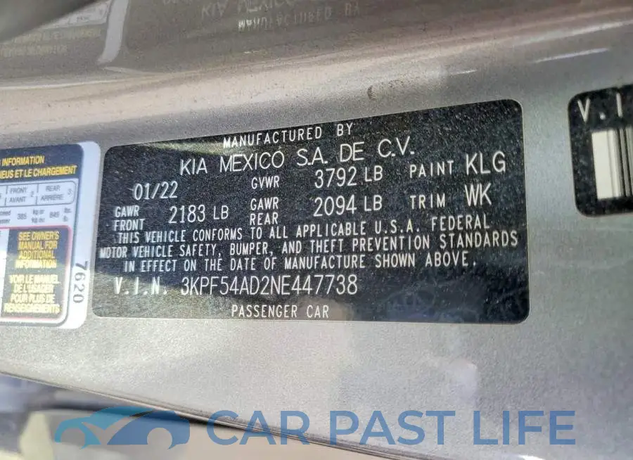 3KPF54AD2NE447738# 12