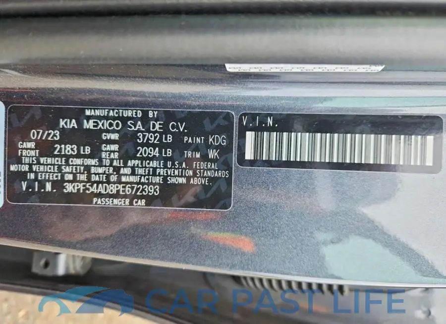 3KPF54AD8PE672393# 13