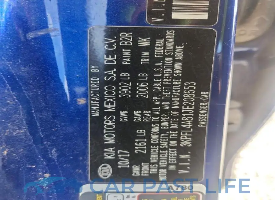 3KPFL4A81JE208653# 12