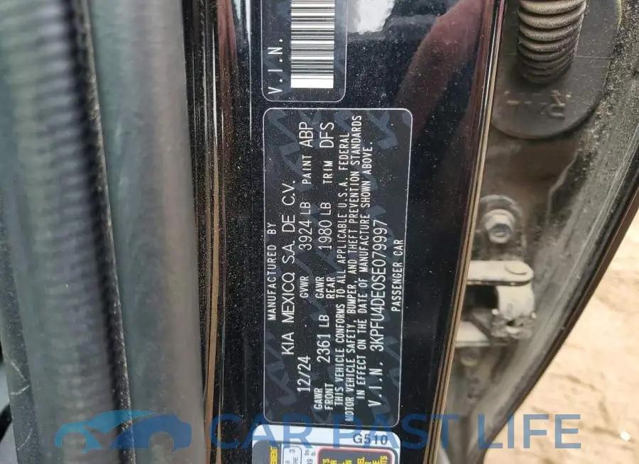 3KPFU4DE0SE079997# 12