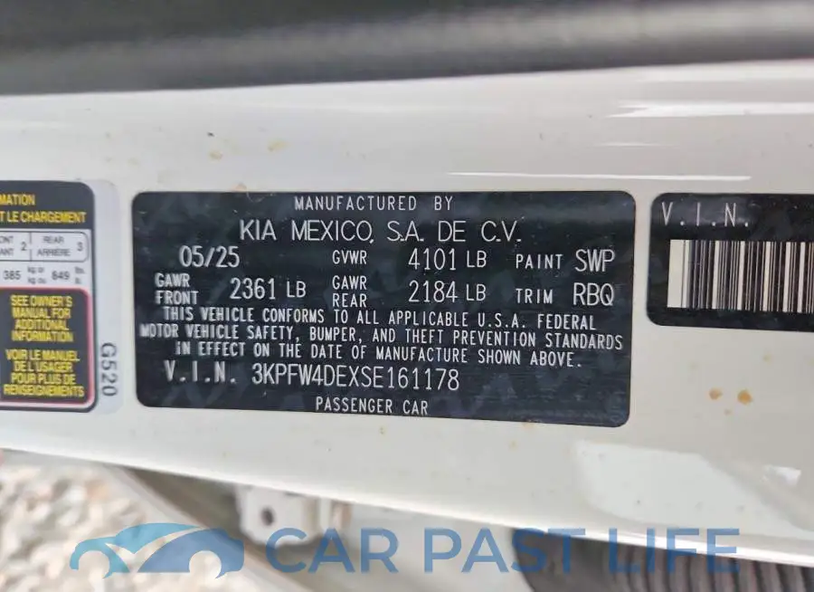 3KPFW4DEXSE161178# 13