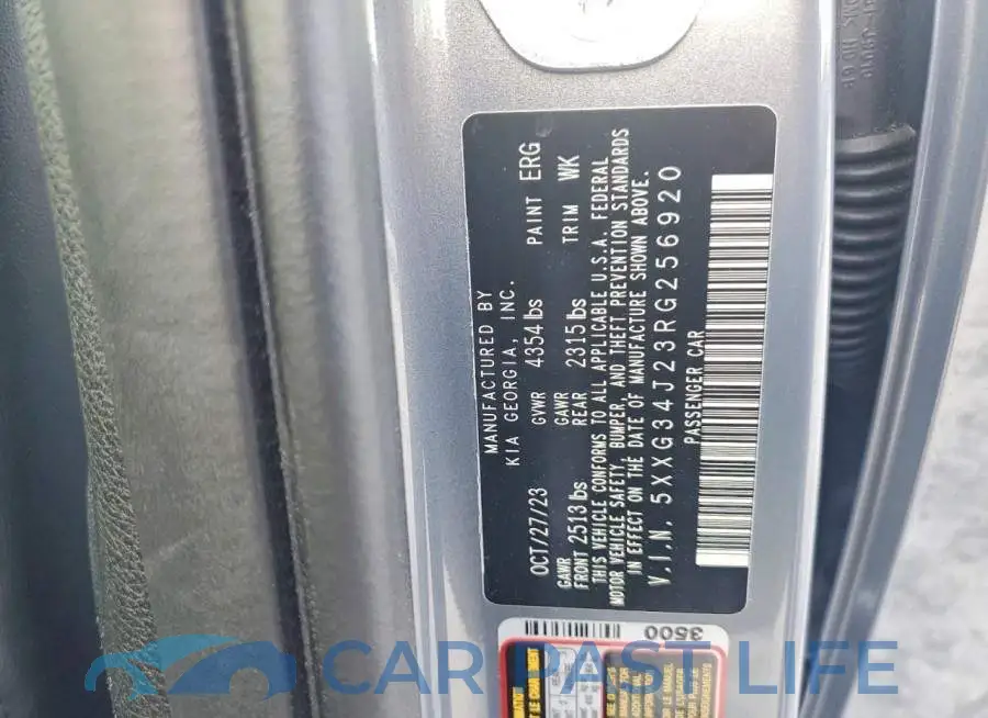 5XXG34J23RG256920# 12