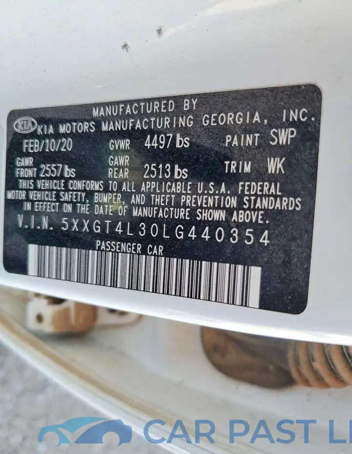 5XXGT4L30LG440354# 12