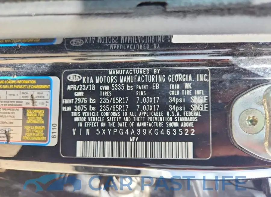 5XYPG4A39KG463522# 13