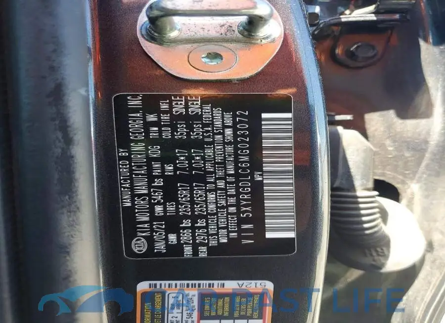 5XYRGDLC6MG023072# 13
