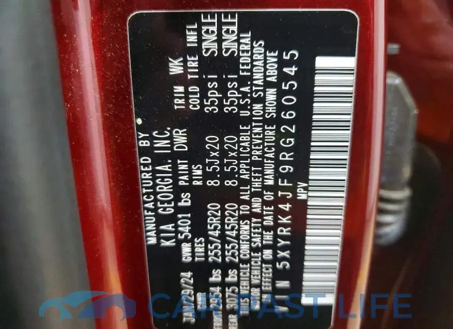 5XYRK4JF9RG260545# 13