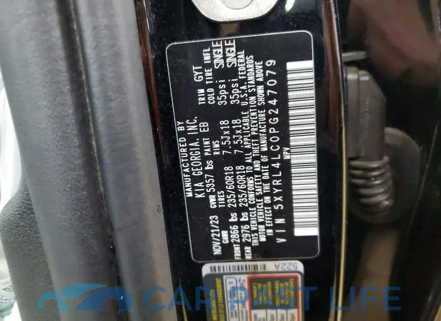 5XYRL4LC0PG247079# 13