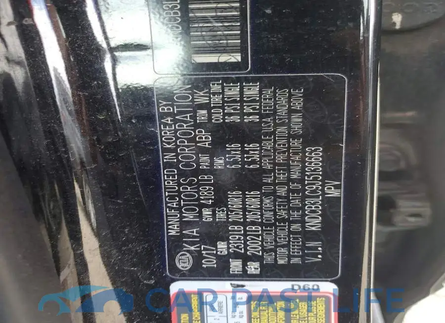 KNDCB3LC9J5136663# 12