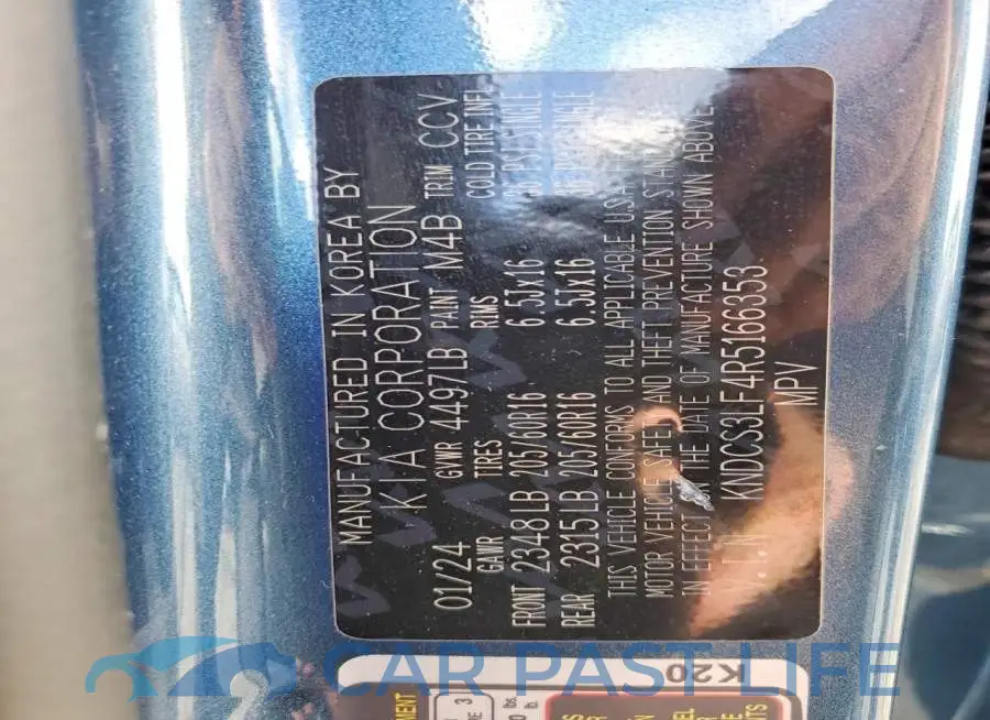 KNDCS3LF4R5166353# 12