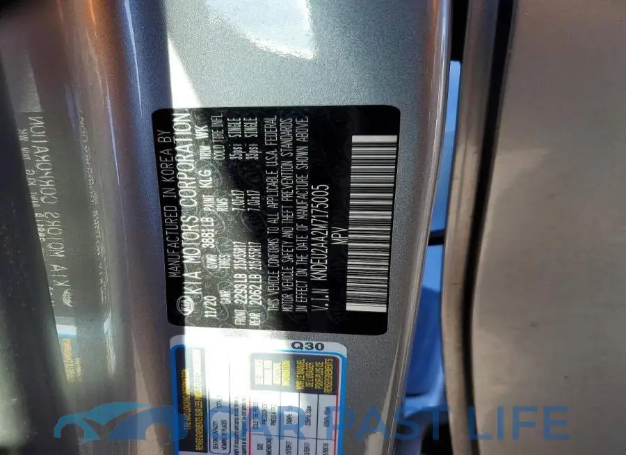 KNDEU2AA2M7175005# 12