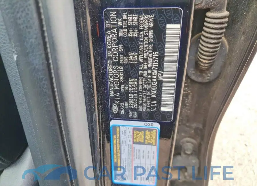 KNDEU2AAXM7115716# 13