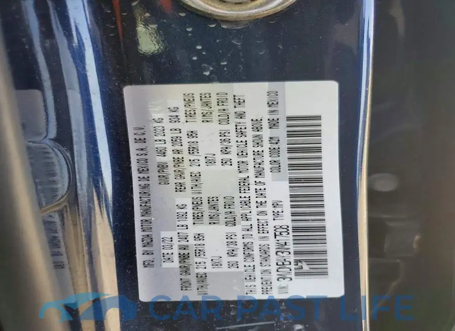 3MVDMBAY3NM417508# 13