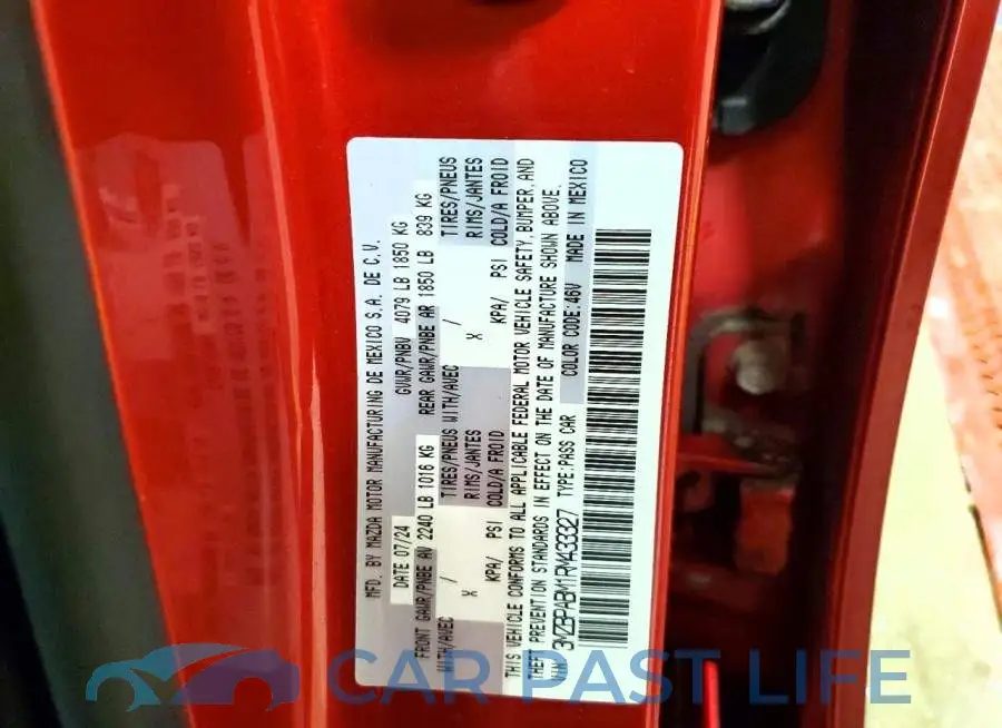 3MZBPABM1RM433327# 12