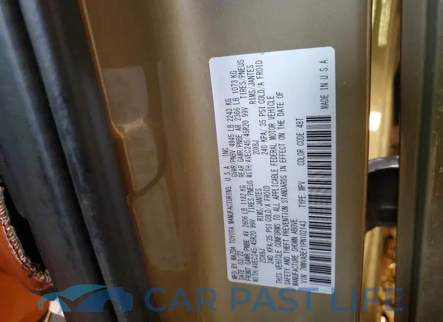 7MMVABEY1PN102143# 13