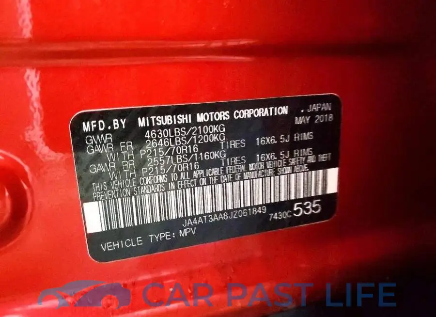 JA4AT3AA8JZ061849# 14