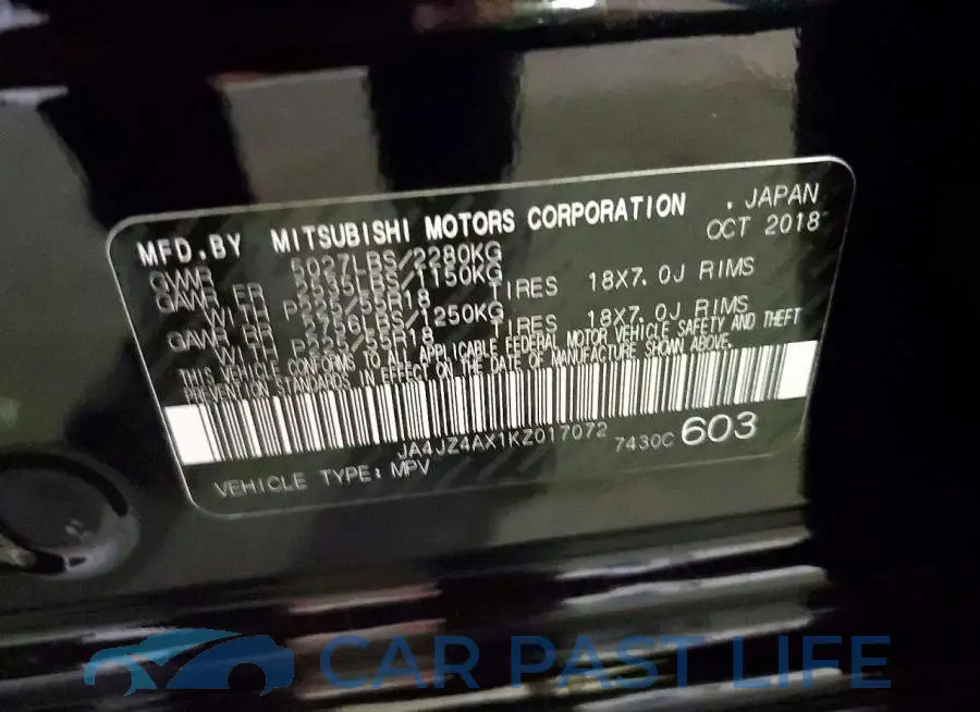 JA4JZ4AX1KZ017072# 13