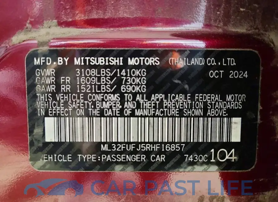 ML32FUFJ5RHF16857# 12