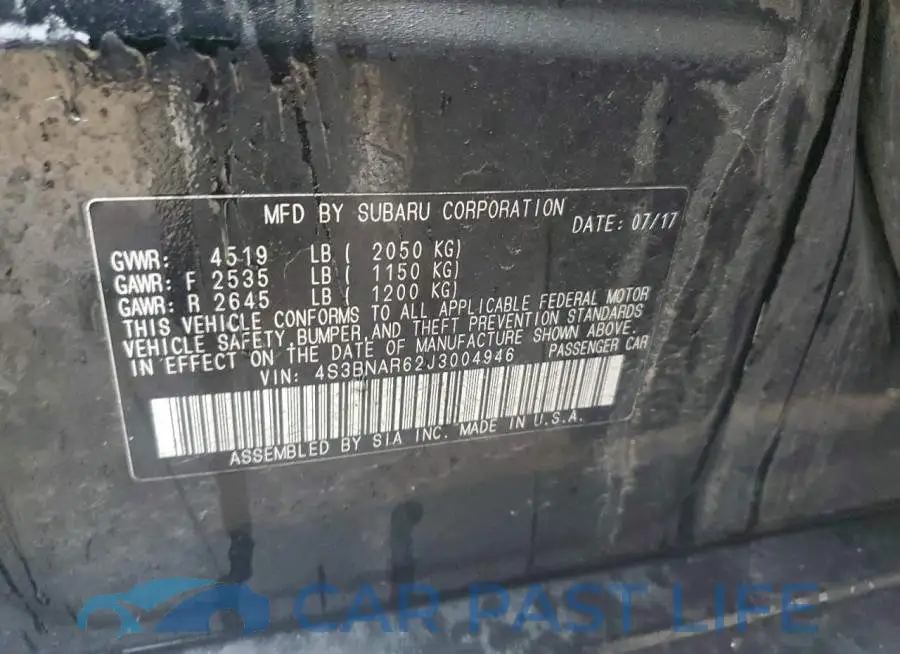4S3BNAR62J3004946# 12