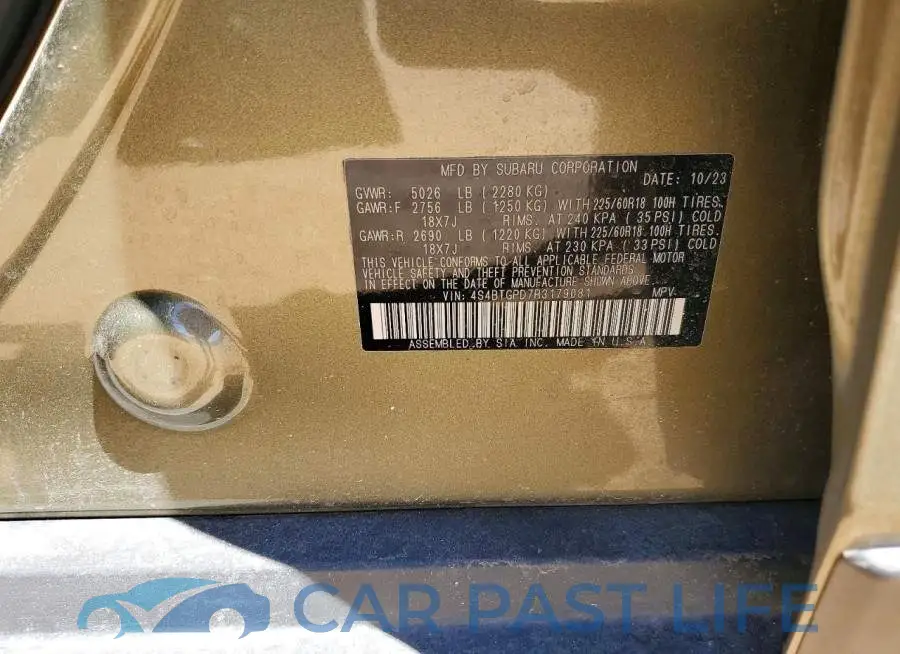 4S4BTGPD7R3179081# 12