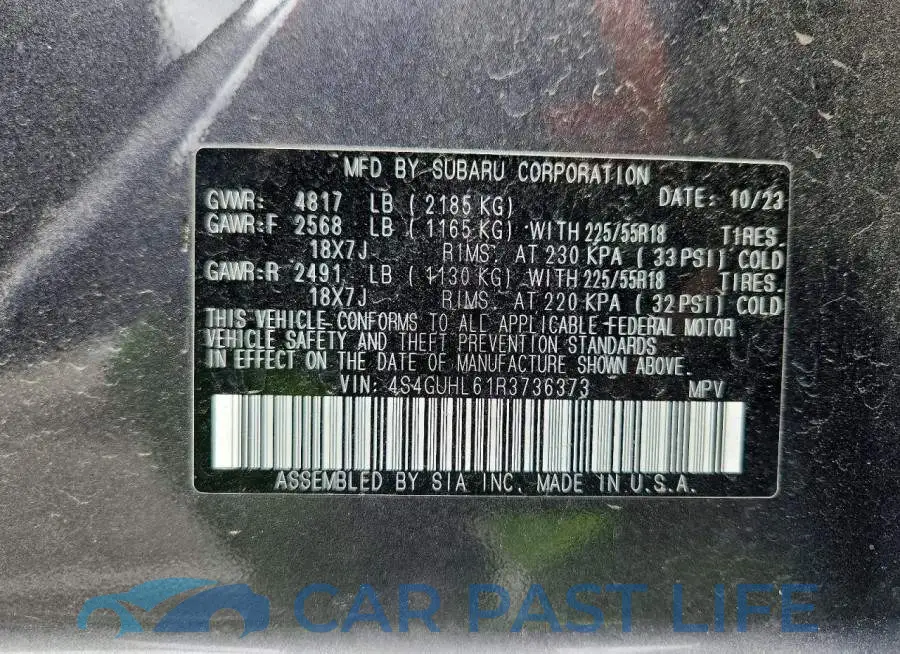 4S4GUHL61R3736373# 13