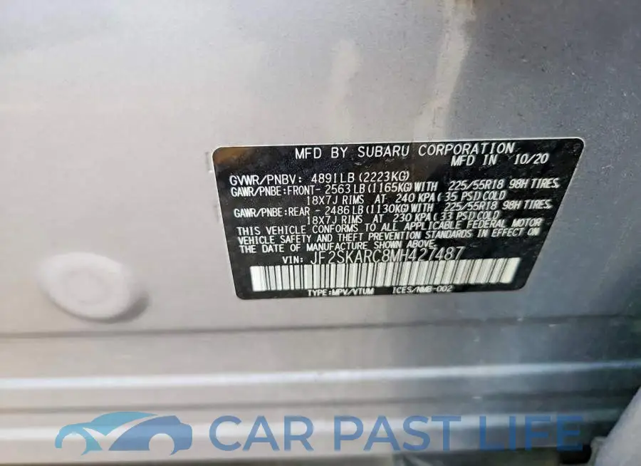 JF2SKARC8MH427487# 13