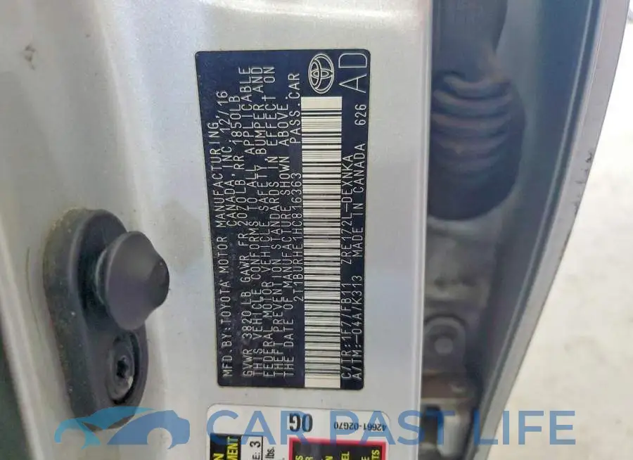 2T1BURHE1HC816363# 12