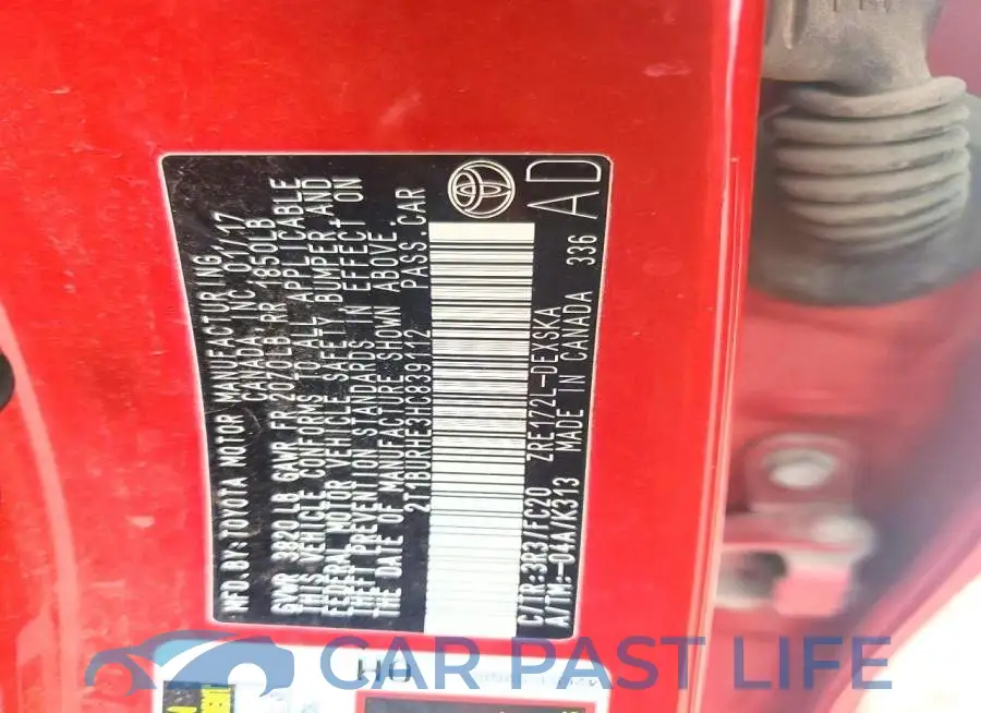 2T1BURHE3HC839112# 12