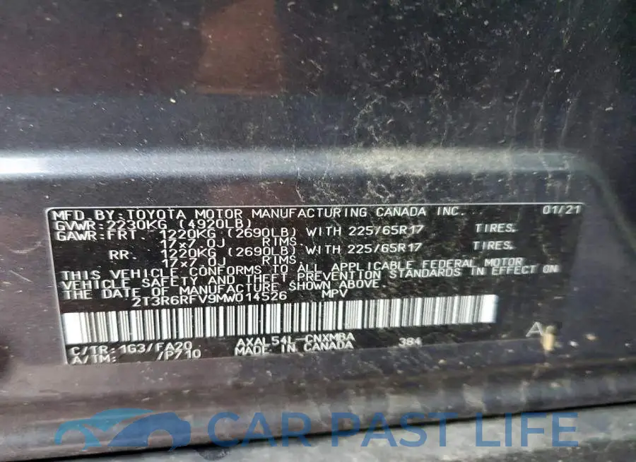 2T3R6RFV9MW014526# 13