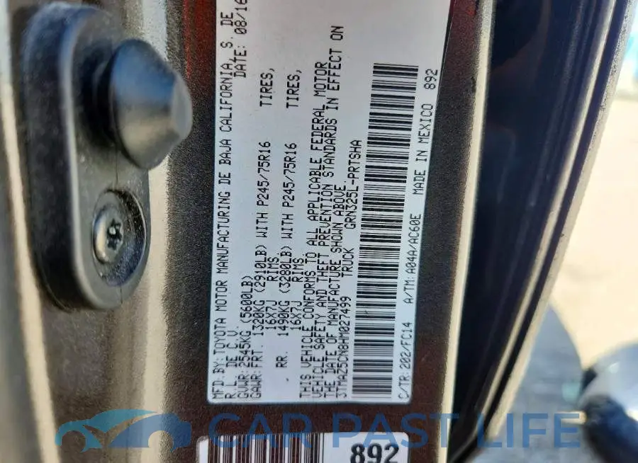 3TMAZ5CN8HM027499# 12