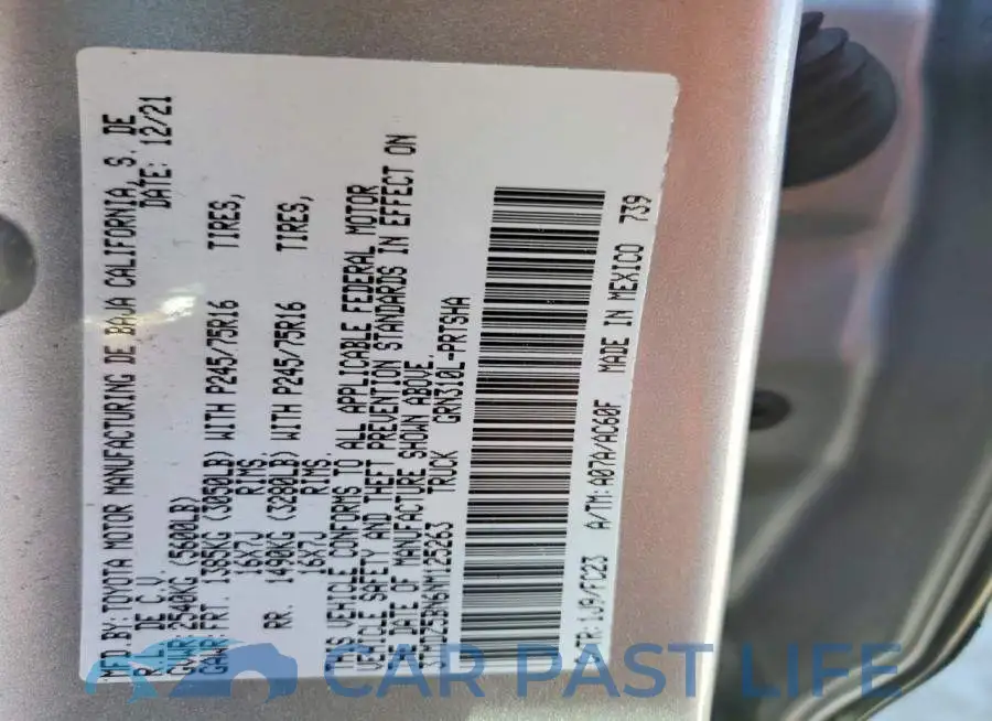 3TMDZ5BN6NM125263# 12