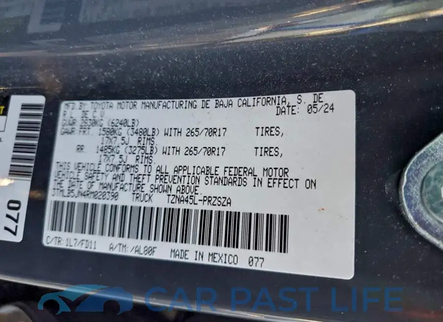 3TMLB5JN4RM020390# 12