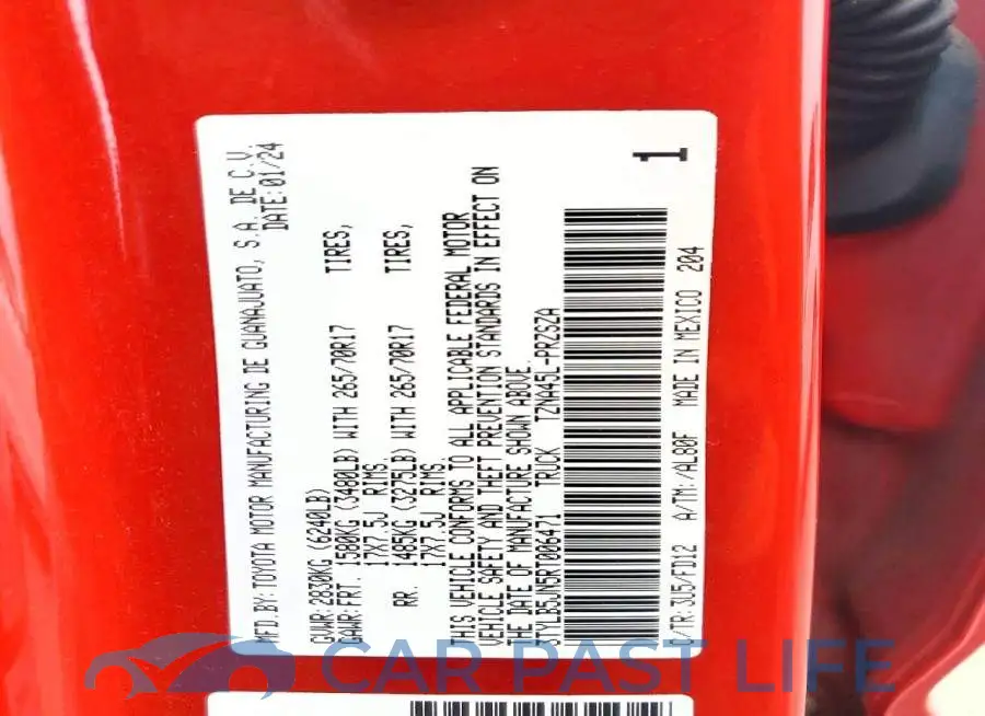 3TYLB5JN5RT006471# 13