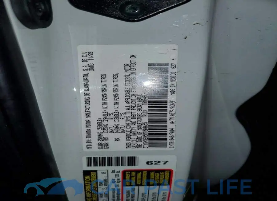 3TYSX5EN5MT004655# 12