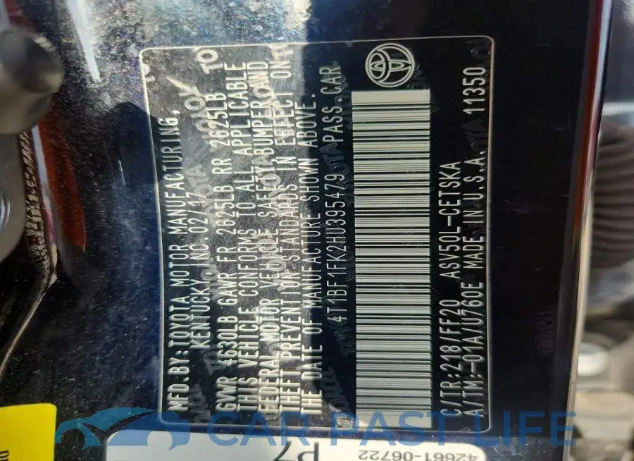 4T1BF1FK2HU395479# 12