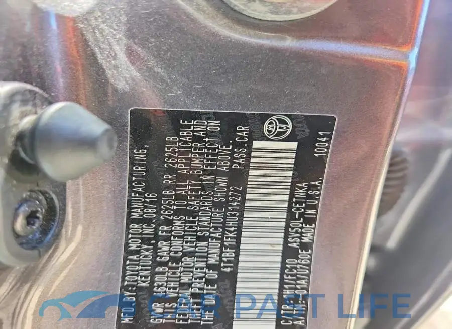 4T1BF1FK4HU314272# 13