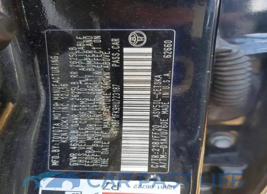 4T1BF1FK9HU723187# 12