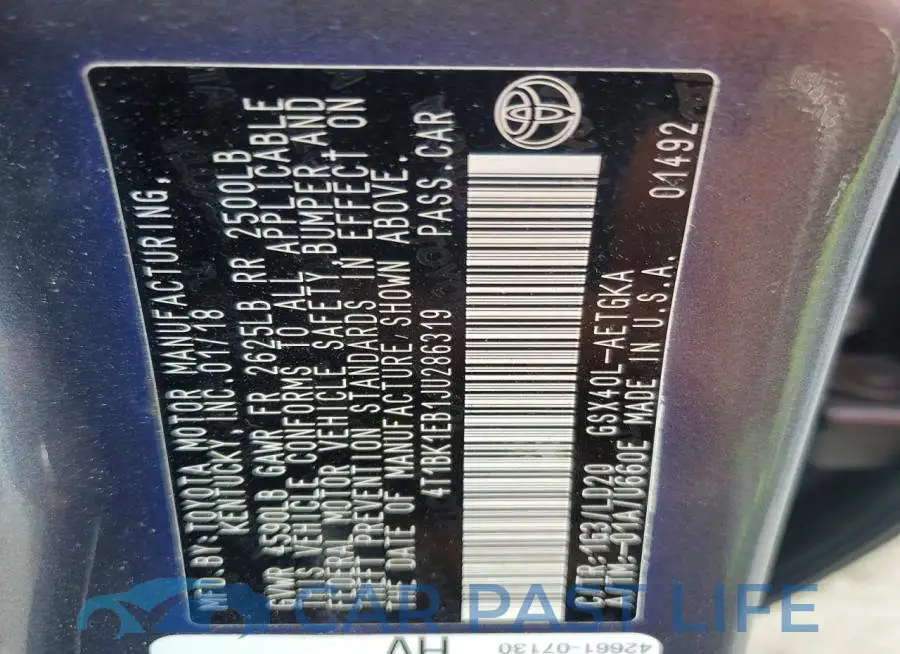 4T1BK1EB1JU286319# 13