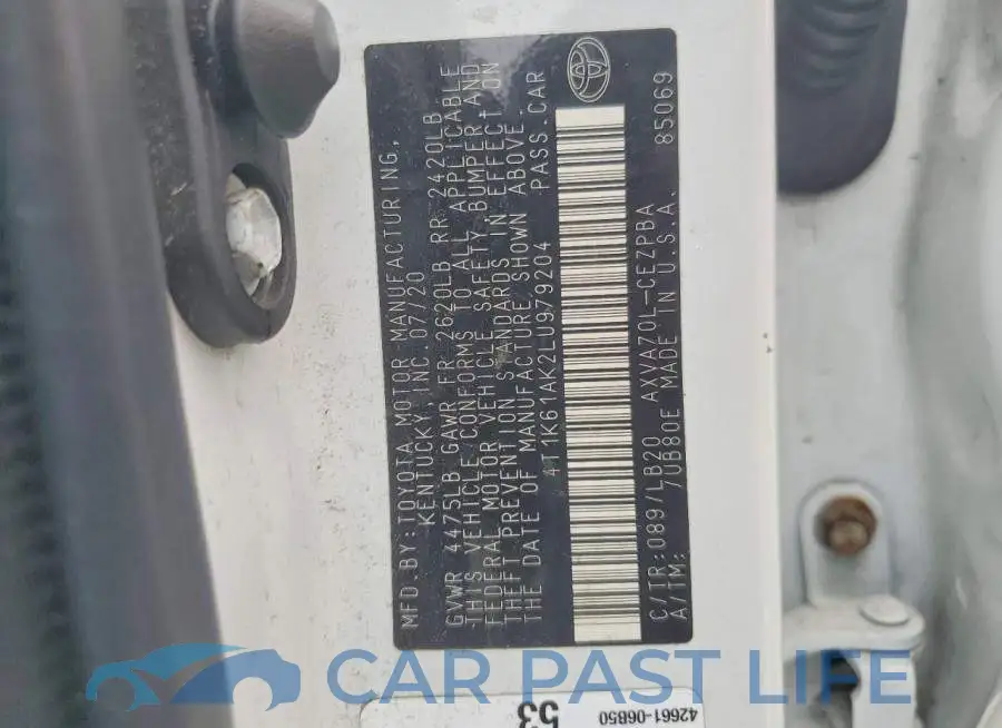 4T1K61AK2LU979204# 12
