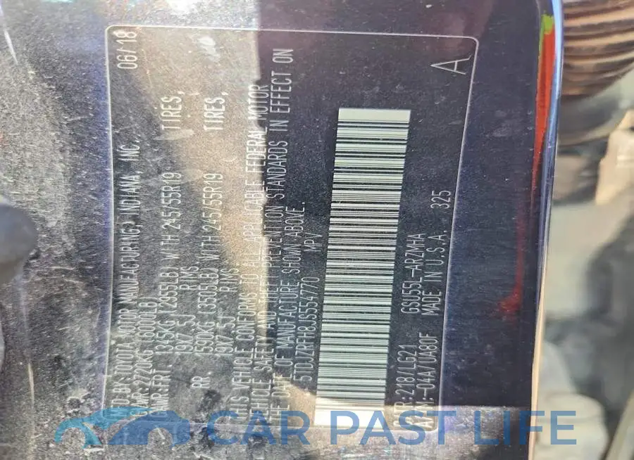 5TDJZRFH8JS554770# 13