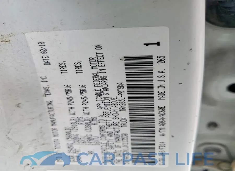 5TFAX5GN1JX113530# 12