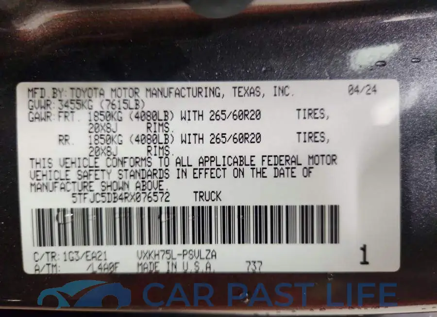 5TFJC5DB4RX076572# 13