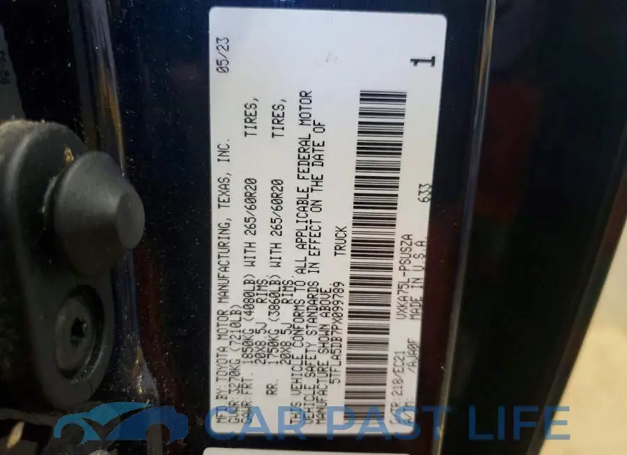 5TFLA5DB7PX099789# 12