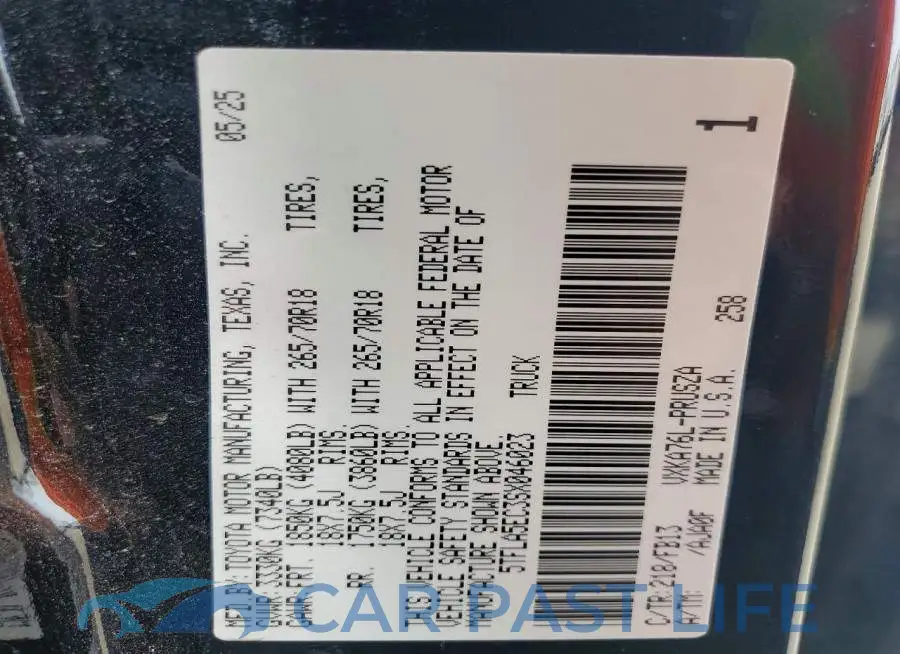 5TFLA5EC3SX046023# 12
